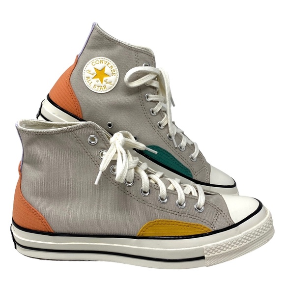 Converse Ctas 70 High Shoes Men’s Size Gray Multi Canvas Skate Sneakers A05122C - Picture 1 of 8